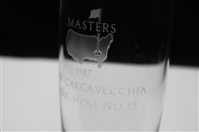 Mark Calcavecchia's 1987 Masters Tournament Hole No. 15 Steuben Crystal Eagle Glass