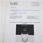 Mark Calcavecchia's 1987 Masters Tournament Hole No. 15 Steuben Crystal Eagle Glass