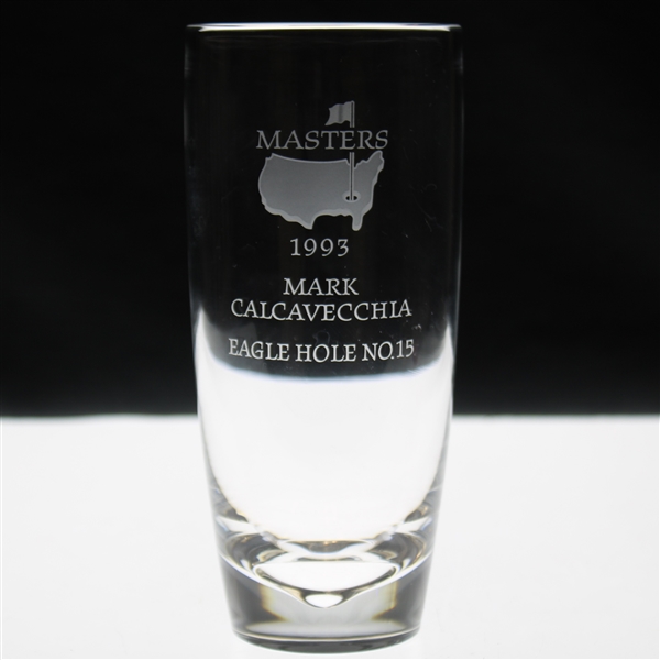 Mark Calcavecchias 1993 Masters Tournament Hole No. 15 Steuben Crystal Eagle Glass