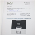 Mark Calcavecchia's 1993 Masters Tournament Hole No. 15 Steuben Crystal Eagle Glass