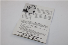 Three (3) 1963 Golf Exhibition Information Cards