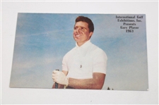 Three (3) 1963 Golf Exhibition Information Cards