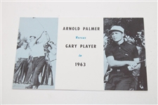 Three (3) 1963 Golf Exhibition Information Cards