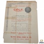 Hyde Imperial Rubber Co. Woodley Flier Golf Ball Advertisement Page