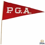 Vintage Red PGA Pennant/Flag 