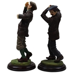 Two (2) Vintage Male Golfer Fairweather Collection Statues