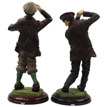 Two (2) Vintage Male Golfer Fairweather Collection Statues
