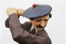 Two (2) Vintage Male Golfer Fairweather Collection Statues