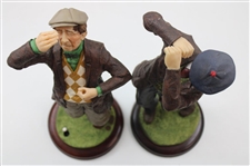 Two (2) Vintage Male Golfer Fairweather Collection Statues
