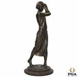 Vintage Golflex Female Golfer Statue V