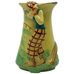Burleigh Ware Made In England Golf Themed Ceramic Pitcher