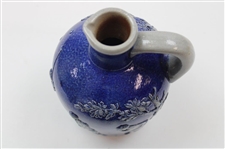 c.1900 Simon Peter Gerz of Lohr Ges Gesch German Golf Scene Blue Growler Jug