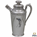 Meriden S.P. Co. 311C White Metal Golf Scene Pitcher