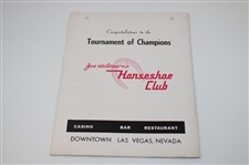 1956 Wilbur Clark's Desert Inn Tournament of Champions Official Program