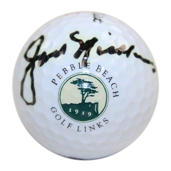 Jack Nicklaus Signed Pebble Beach Golf Links Logo Golf Ball JSA ALOA