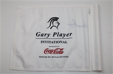Gary Player & Ronan Keating Signed Gary Player Invitational Course Flag JSA ALOA