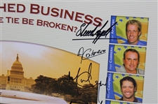 Gary Player & International Team Signed 2005 President's Cup Poster JSA ALOA