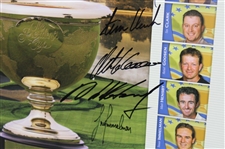 Gary Player & International Team Signed 2005 President's Cup Poster JSA ALOA