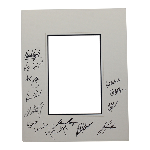 Gary Player & 2005 Presidents Cup International Team Signed Matted Cutout JSA ALOA