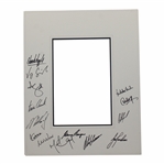 Gary Player & 2005 Presidents Cup International Team Signed Matted Cutout JSA ALOA