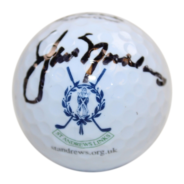 Jack Nicklaus Signed The Old Course St. Andrews Logo Golf Ball JSA ALOA