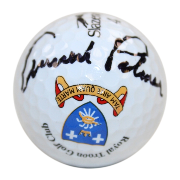 Arnold Palmer Signed Royal Troon Golf Club Logo Golf Ball JSA ALOA