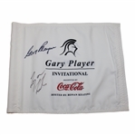 Gary Player & Ronan Keating Signed Gary Player Invitational Course Flag JSA ALOA