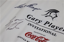 Gary Player & Ronan Keating Signed Gary Player Invitational Course Flag JSA ALOA