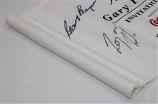Gary Player & Ronan Keating Signed Gary Player Invitational Course Flag JSA ALOA