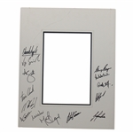 Gary Player & 2005 Presidents Cup International Team Signed Matted Cutout JSA ALOA