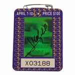 Jose Maria Olazabal Signed 1994 Masters Tournament SERIES Badge #X03188 JSA ALOA