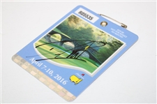 Danny Willett Signed 2016 Masters Tournament SERIES Badge #R05535 JSA ALOA
