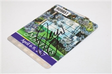 Sergio Garcia Signed 2017 Masters Tournament SERIES Badge #R09851 JSA ALOA