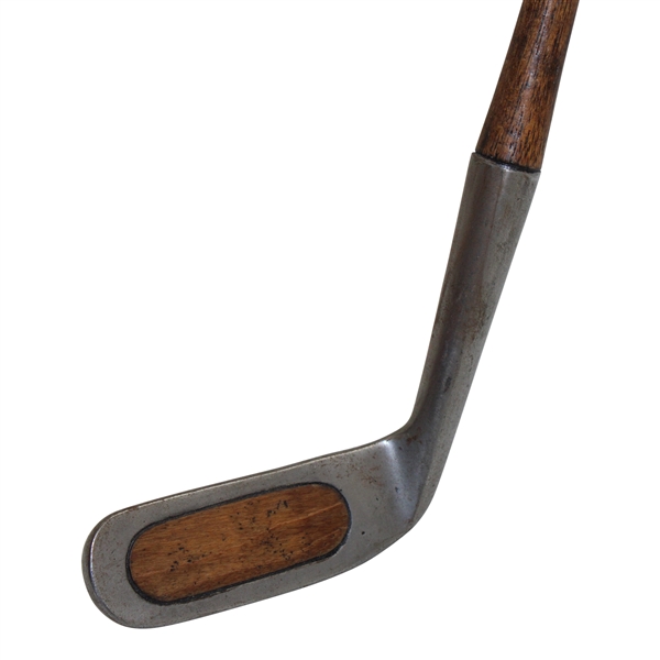 Unmarked Spring Iron w/Wood Insert