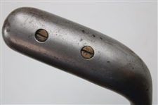 Unmarked Spring Iron w/Wood Insert