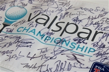 Tiger Woods, Rory & Field Signed Valspar Championship Flag JSA ALOA