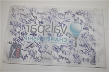 Tiger Woods, Rory & Field Signed Valspar Championship Flag JSA ALOA