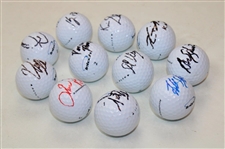 Kaymer, North, Na & Eight (8) other PGA Stars Signed Golf Balls JSA ALOA
