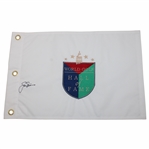 Jack Nicklaus Signed World Golf Hall Of Fame Embroidered Flag JSA ALOA
