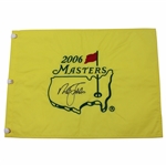 Nick Faldo Signed 2006 Masters Tournament Embroidered Flag JSA ALOA