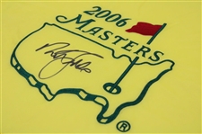 Nick Faldo Signed 2006 Masters Tournament Embroidered Flag JSA ALOA