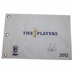 Matt Kuchar Signed 2012 Players Championship Embroidered Flag JSA ALOA