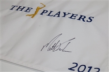 Matt Kuchar Signed 2012 Players Championship Embroidered Flag JSA ALOA