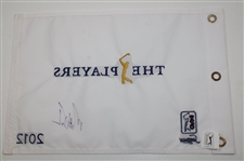 Matt Kuchar Signed 2012 Players Championship Embroidered Flag JSA ALOA