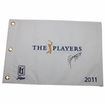K.J Choi Signed 2011 Players Championship Embroidered Flag JSA ALOA