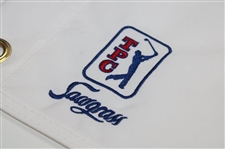 K.J Choi Signed 2011 Players Championship Embroidered Flag JSA ALOA