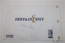 Tim Clark Signed 2010 Players Championship Embroidered Flag JSA ALOA