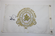 David Toms Signed 2001 PGA Championship at Atlanta Athletic Club Embroidered Flag JSA ALOA