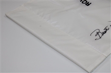 Tom Weiskopf Signed Royal Troon Embroidered Flag with 'Best Wishes' JSA ALOA