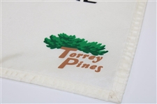 Phil Mickelson Signed Buick Invitational at Torrey Pines Embroidered Flag JSA ALOA